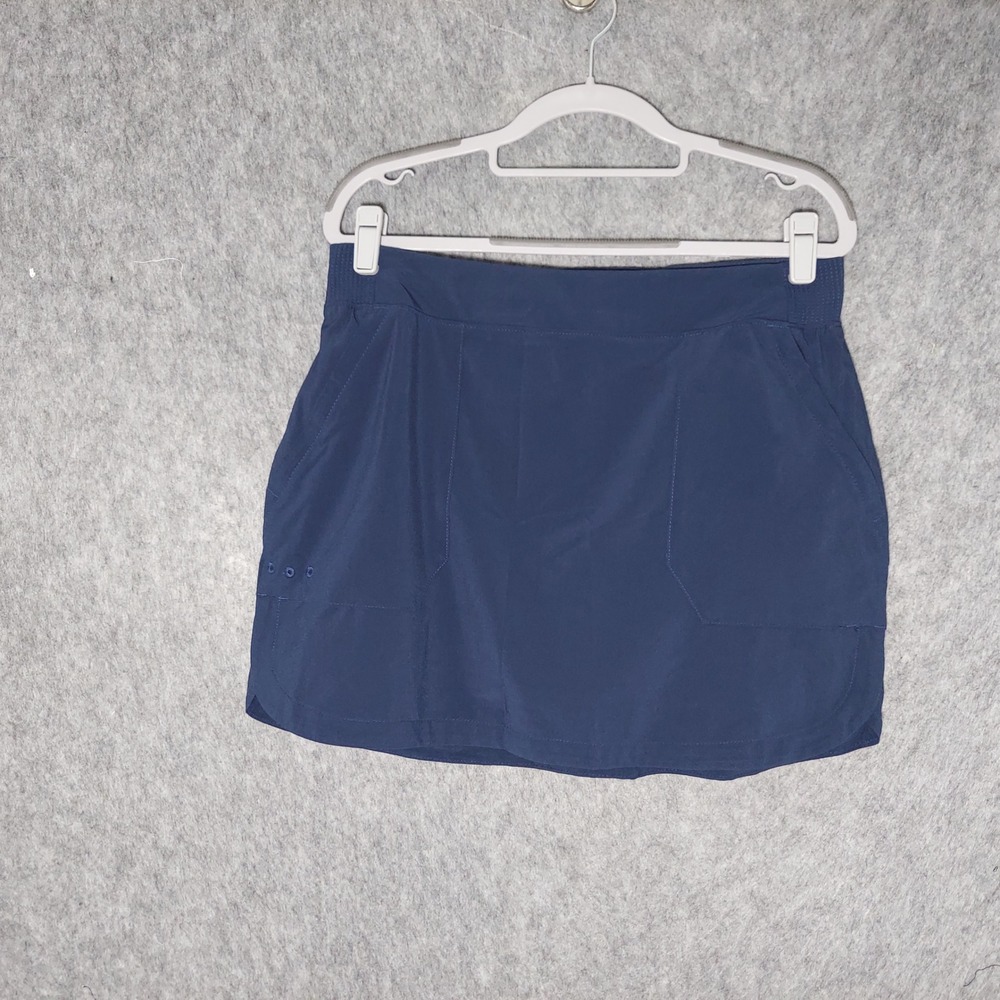 Columbia Womens Skort M Navy Blue Gorpcore PFG Fishing Golf Performance Gear